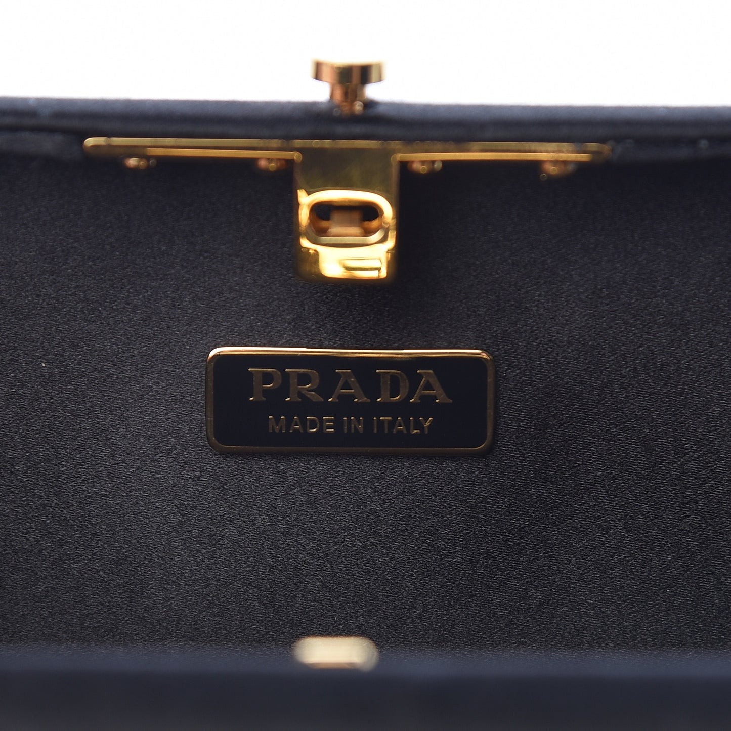 Satin Box Clutch Black