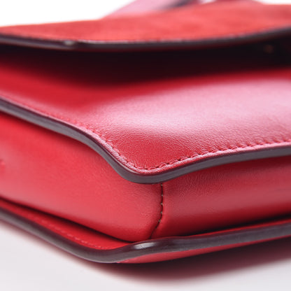 Chloe Suede Calfskin Small Faye Shoulder Bag Tulip Red 12 of 15