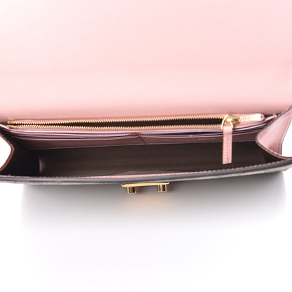Gucci GG Supreme Monogram Calfskin Padlock Clutch Beige Perfect Pink 5 of 11