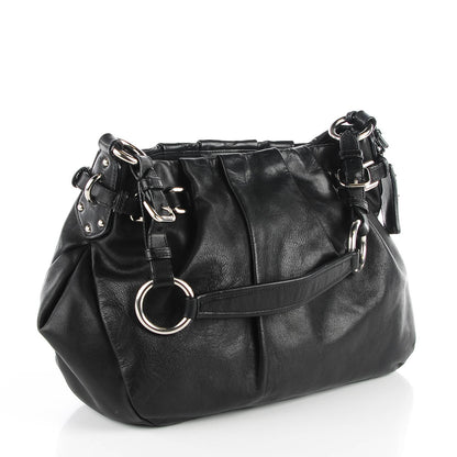 Prada Soft Calf Pleated Hobo Nero Black 4 of 10