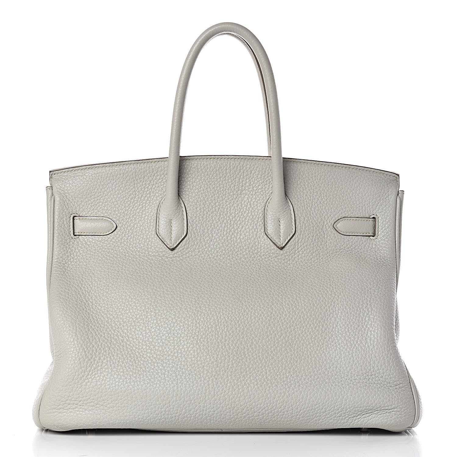 Hermes Taurillon Clemence Lizard Club Birkin 35 Gris Perle White Mykonos 5 of 39