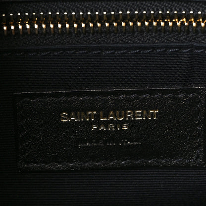 Saint Laurent Lambskin Matelasse Monogram Medium Niki Chain Satchel Black 6 of 9