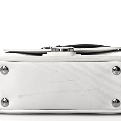 Burberry Trench Calfskin Small DK88 Top Handle Bag White Black 12 of 12
