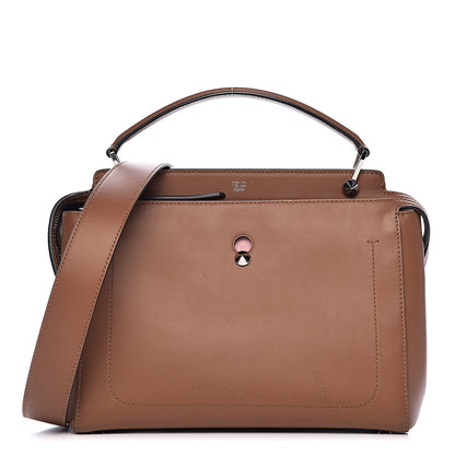 Fendi Vitello Baltico Dolce DotCom Satchel Corteccia Bubblegum 1 of 16