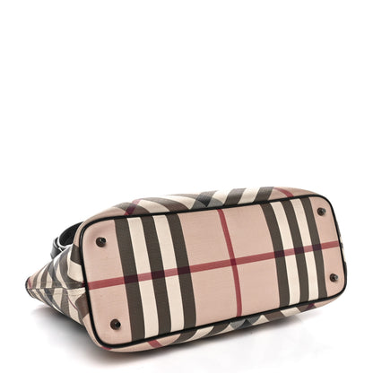 Burberry Supernova Check Small Nickie Tote Black 4 of 9