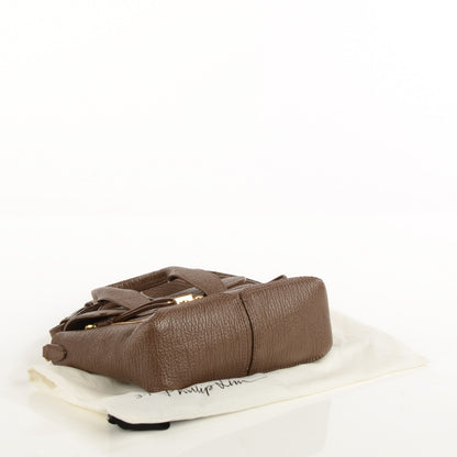 3.1 Phillip Lim 3.1 Textured Calfskin Mini Pashli Satchel Taupe 7 of 12