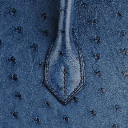 Hermes Ostrich Birkin 35 Bleu Roi 20 of 27