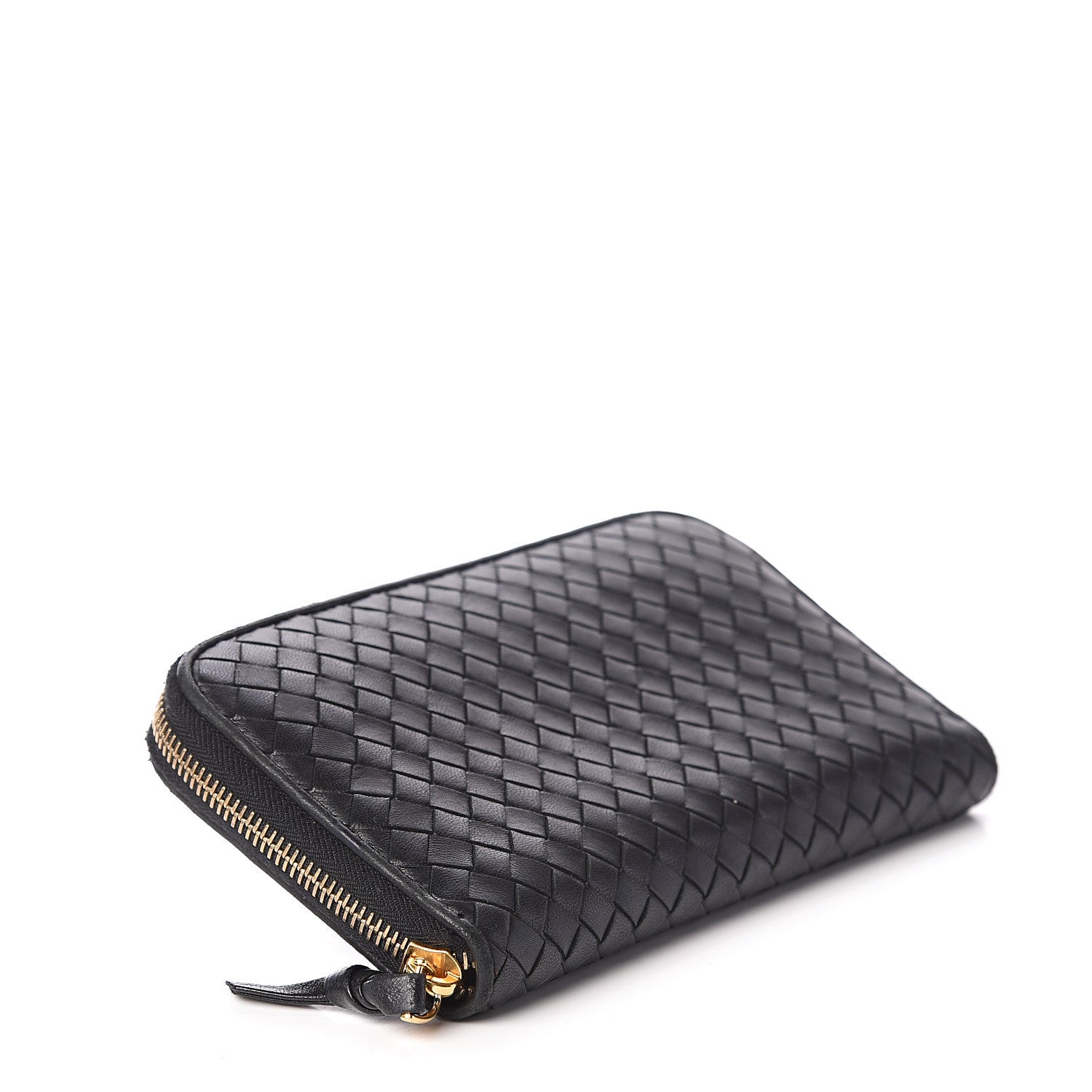 Bottega Veneta Nappa Intrecciato Zip Around Wallet Black 3 of 5