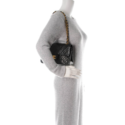 Chanel Lambskin Quilted Small Double Flap Black 2 of 10
