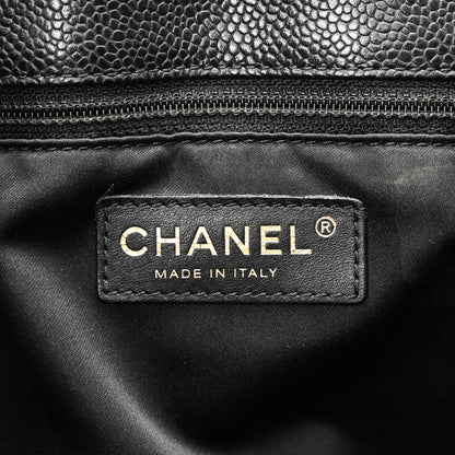 Chanel Caviar Quilted Grand Shopping Tote GST Black 6 of 10
