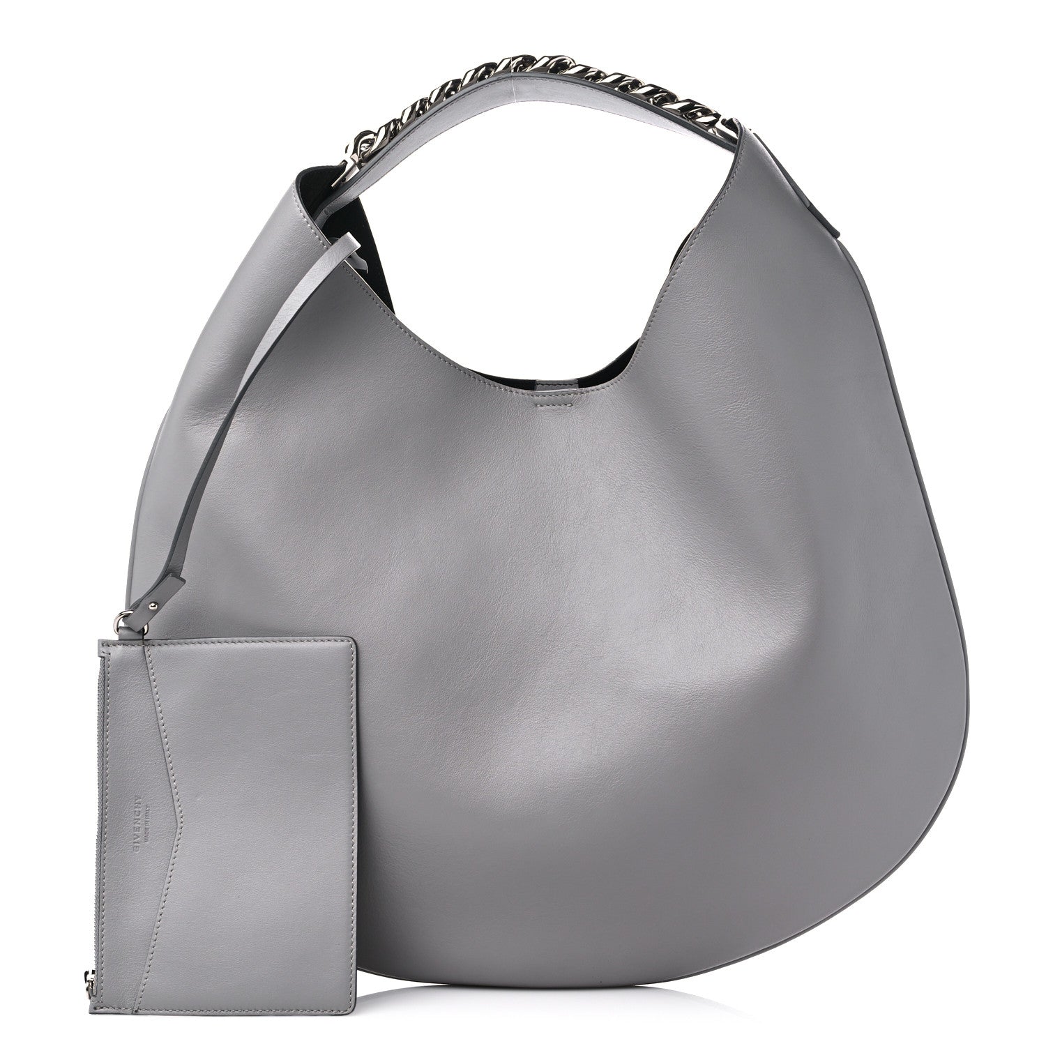 Givenchy Calfskin Medium Infinity Hobo Bag Pearl Grey 1 of 10