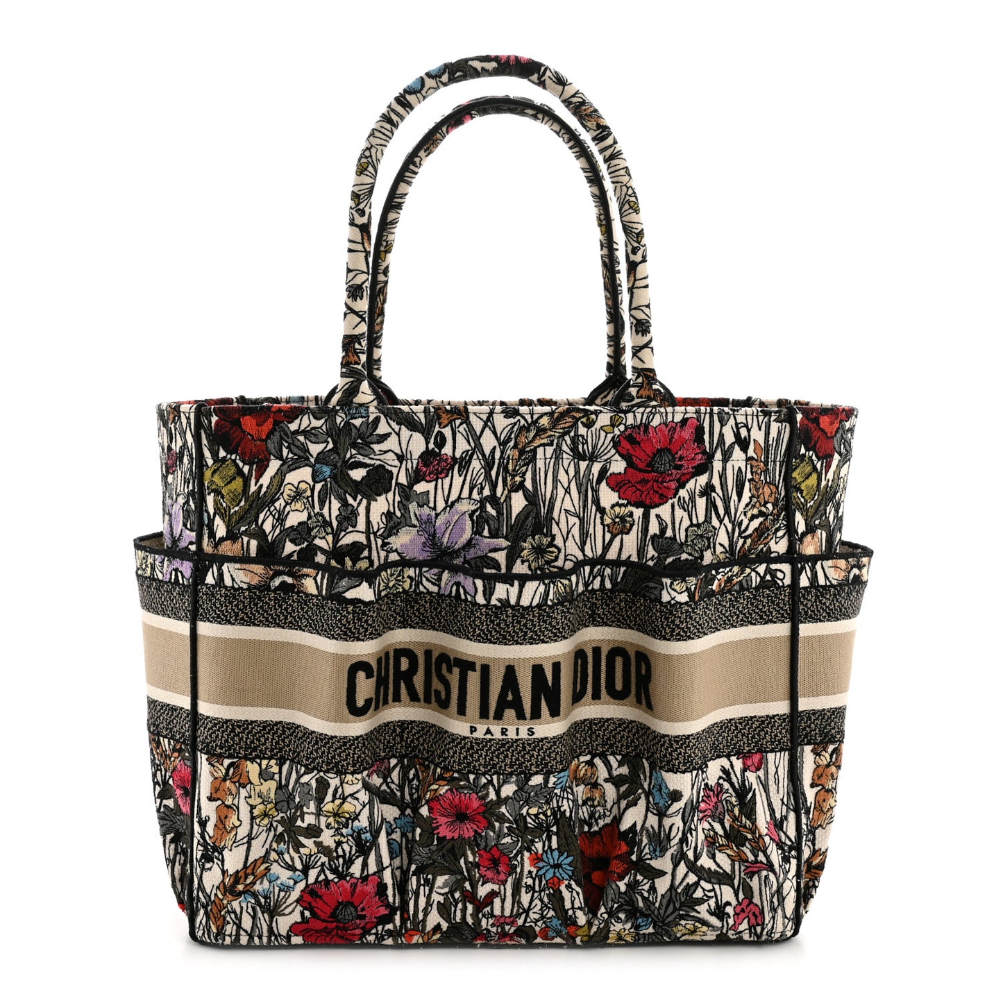 Canvas Embroidered Mille Fleurs Catherine Tote Multicolor