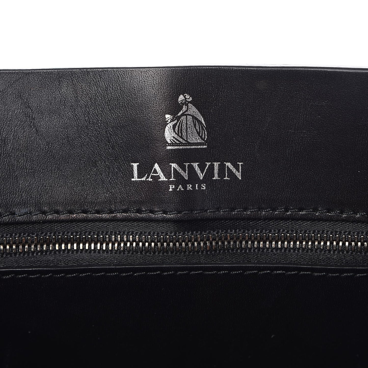 Hammered Calfskin Medium Happy Edgy Shoulder Bag Black
