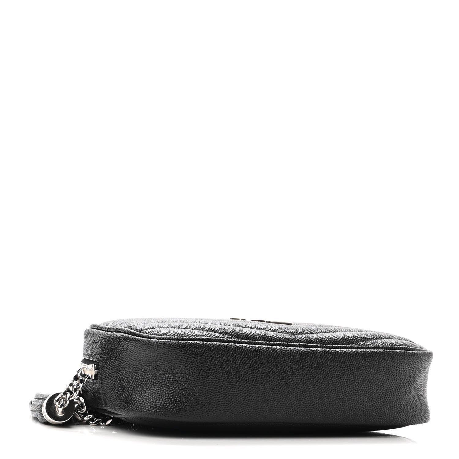 Saint Laurent Grain De Poudre Matelasse Monogram Mini Lou Camera Bag Black 3 of 8