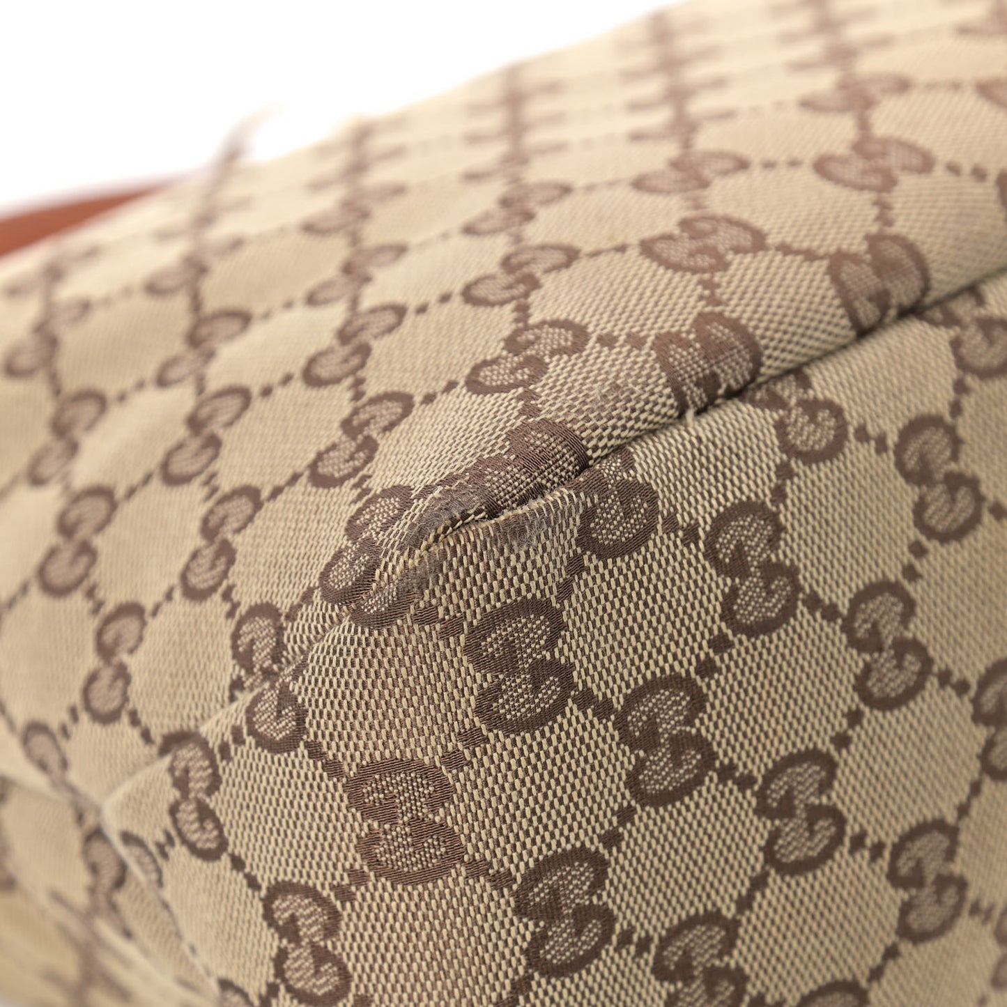 Monogram Medium Horsebit Chain Hobo Light Brown