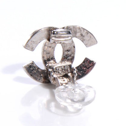 Chanel CC Clip On Earrings Silver 4 of 4