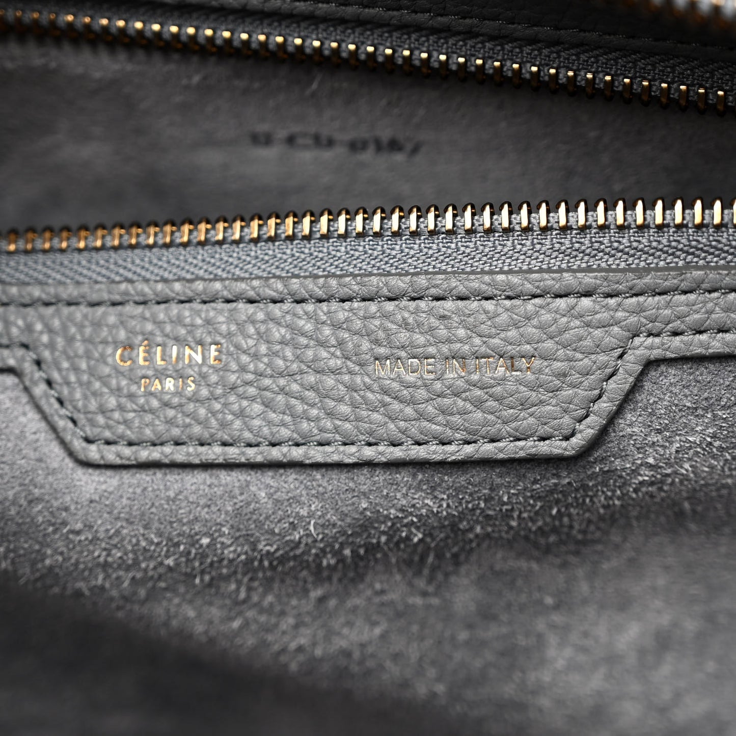 Drummed Calfskin Mini Luggage Kohl