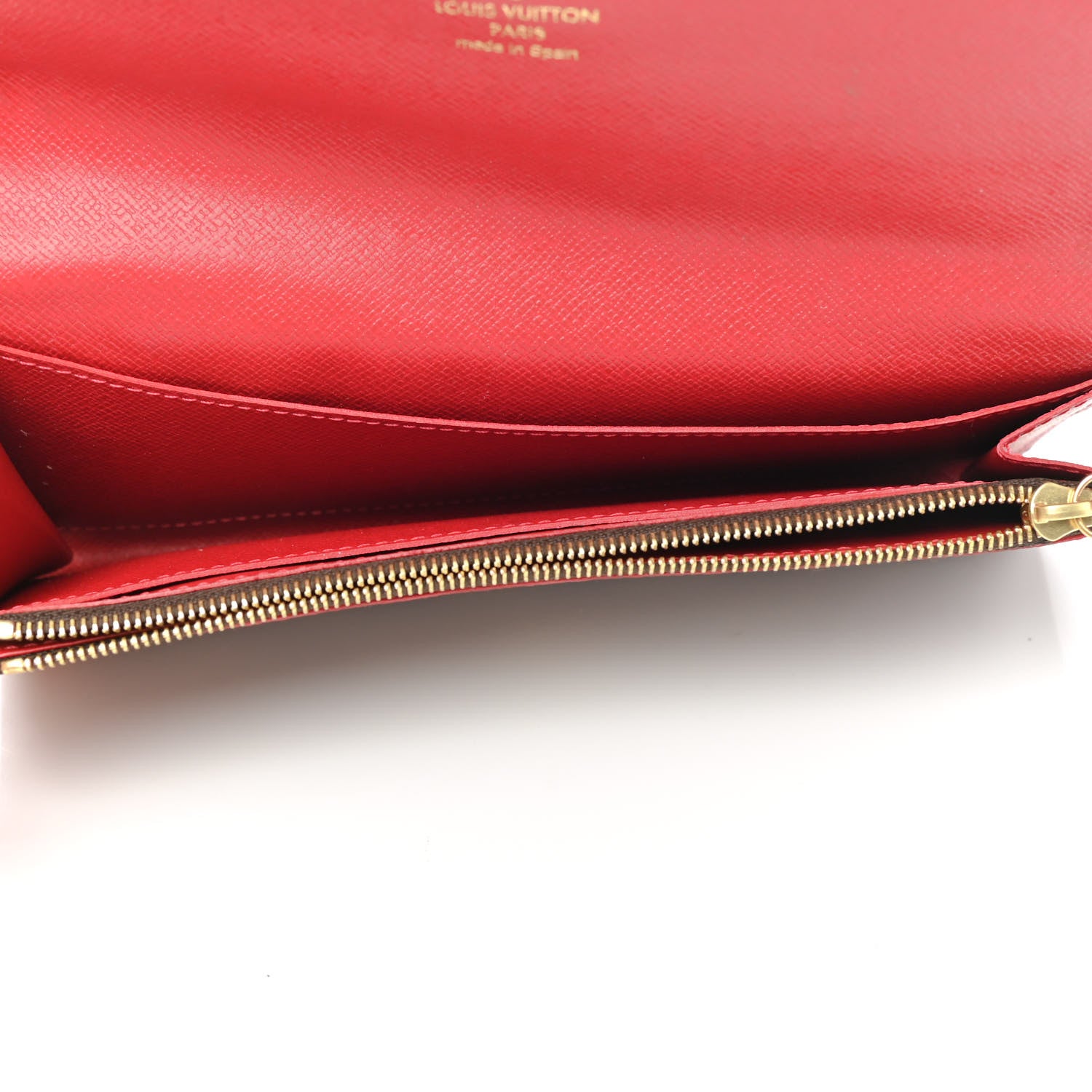 Louis Vuitton Damier Ebene Caissa Wallet Cherry 5 of 6