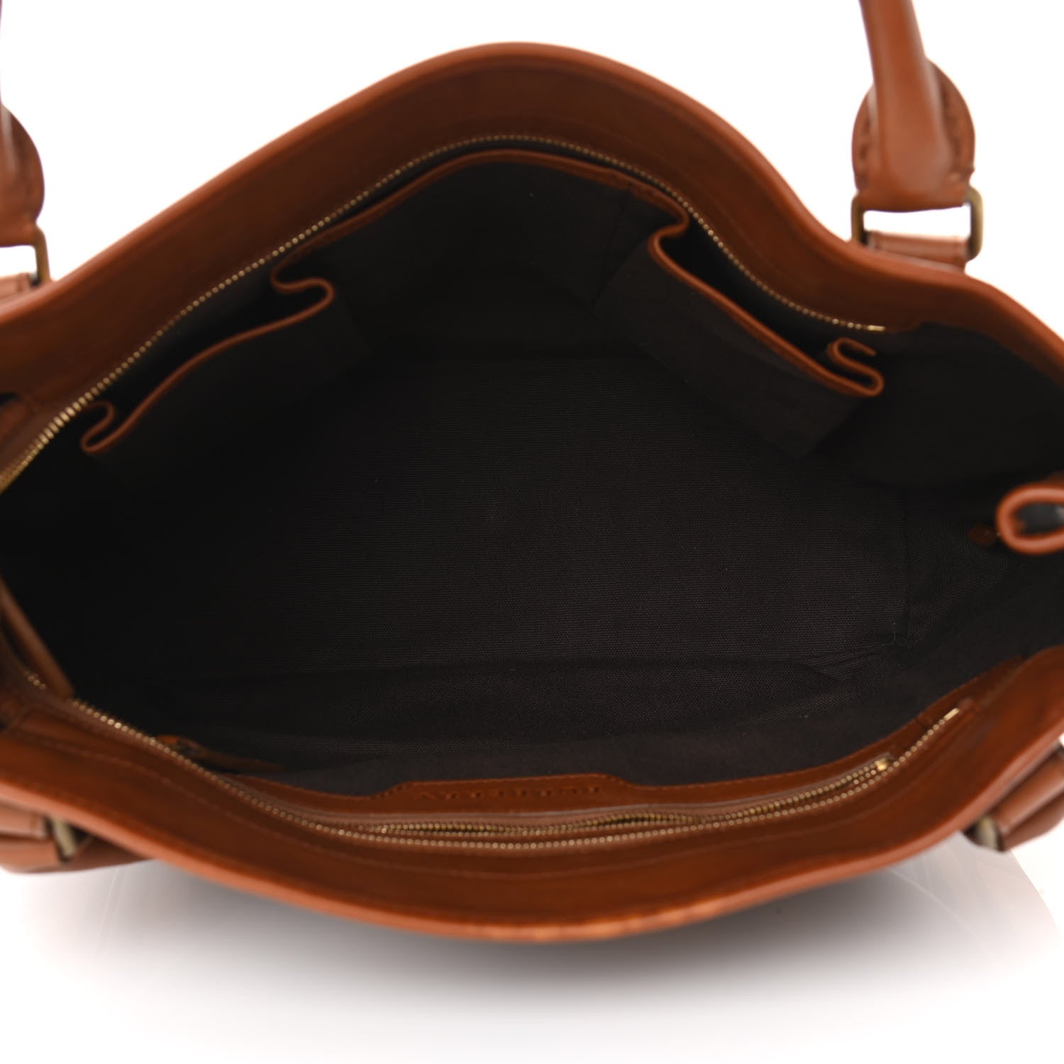 Burberry Smoked Check Tote Bag Brown 4 of 9