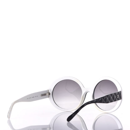 Chanel Quilted CC Mod Sunglasses 5120 Black White 4 of 8