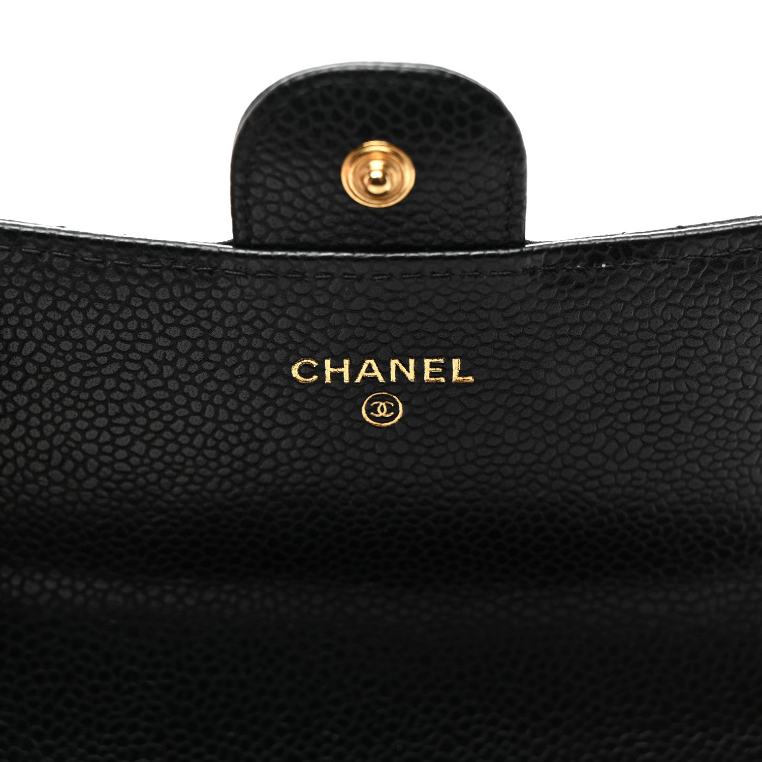 Chanel Caviar Quilted Large Gusset Flap Wallet Black 6 of 9