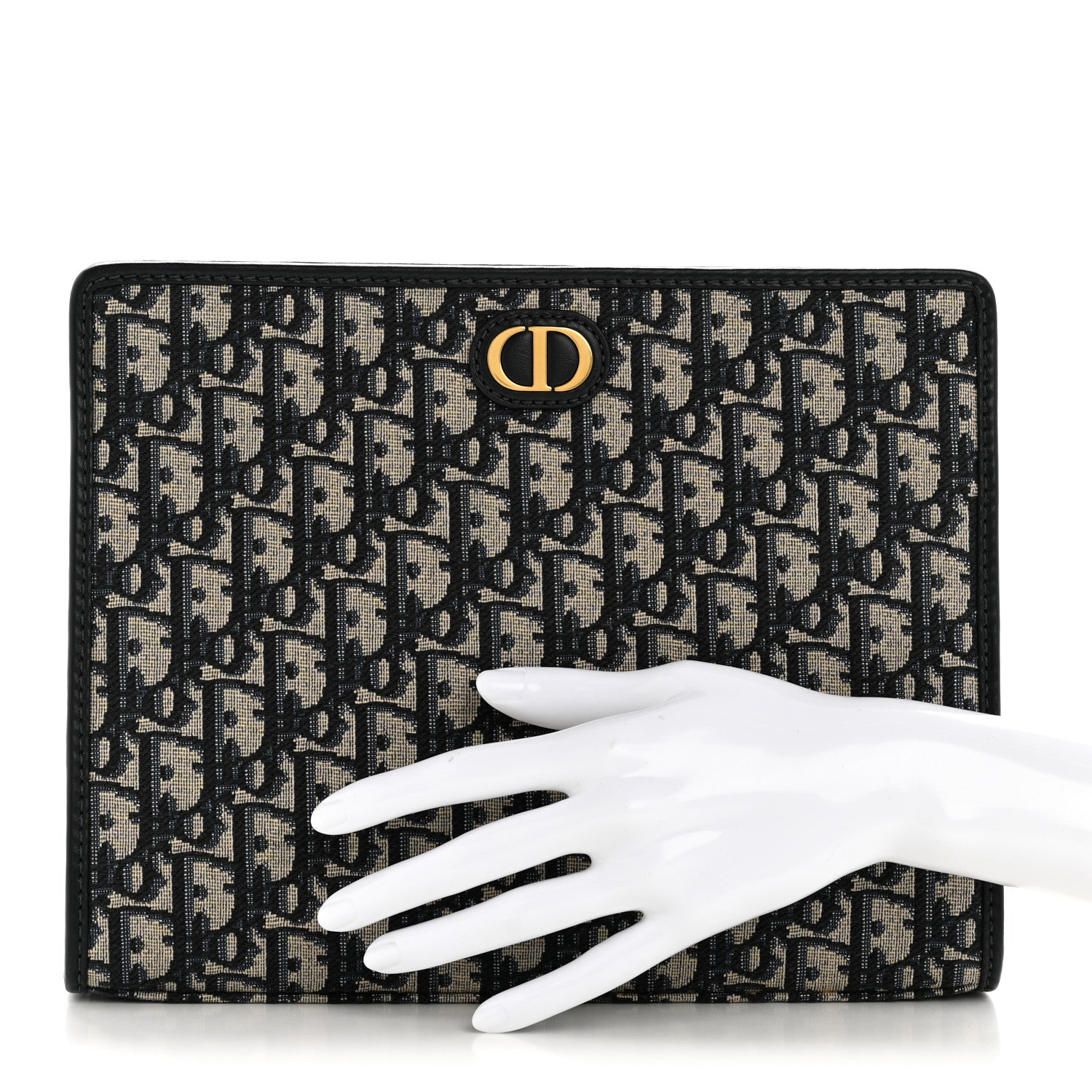 Christian Dior Oblique 30 Montaigne Pouch Blue 2 of 9