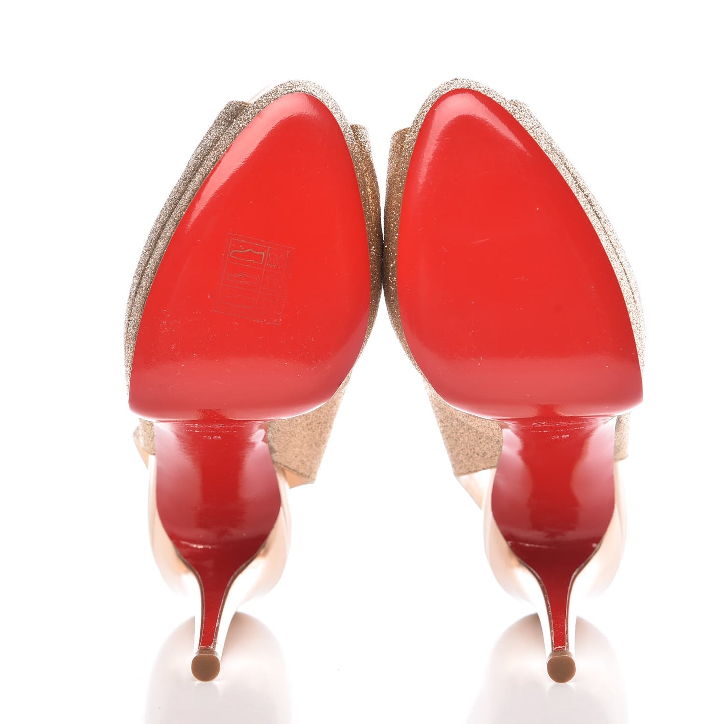 Glitter Palais Royal Sling 140 Pumps 39 Poudre