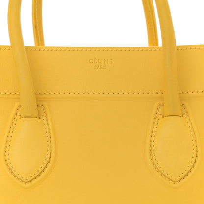 Celine Supple Calfskin Medium Phantom Luggage Sun Yellow 9 of 16