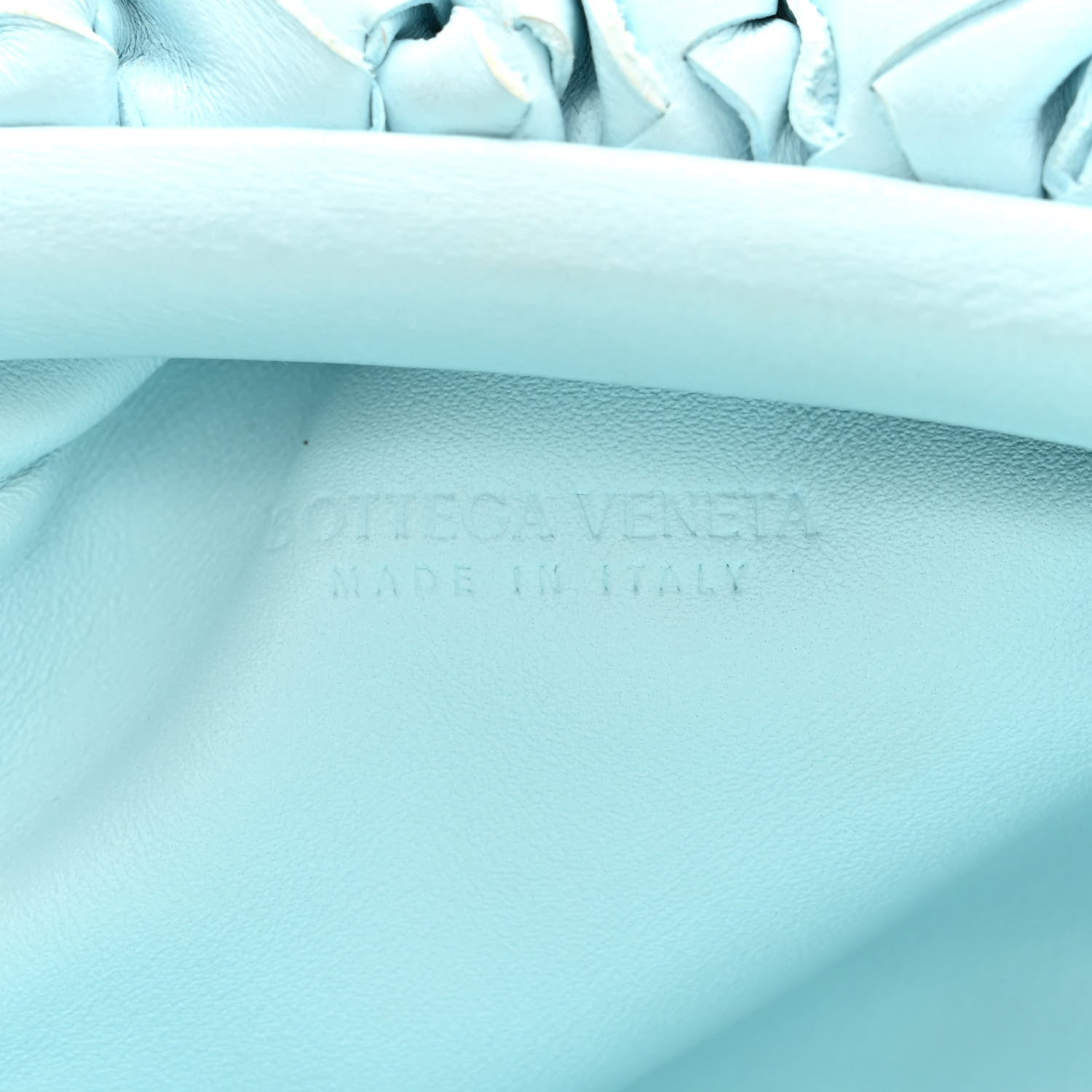 Bottega Veneta Nappa Intrecciato The Mini Pouch Topazio Silver 6 of 11