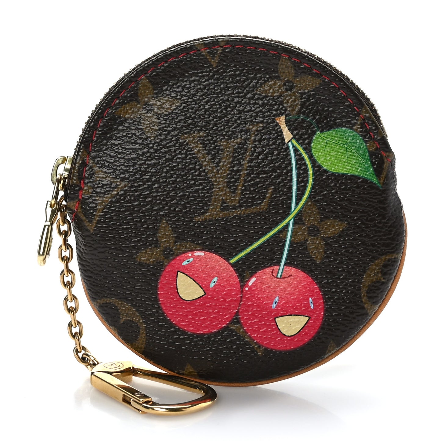 Monogram Cerises Round Coin Purse
