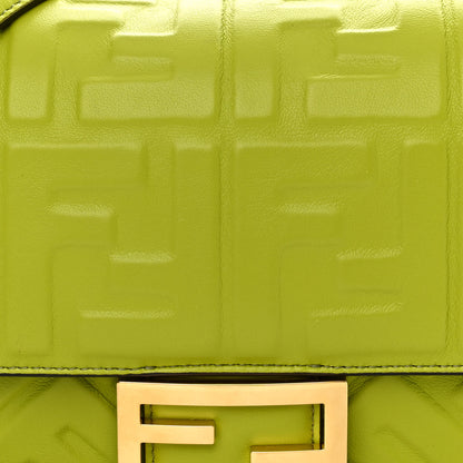 Fendi Nappa FF 1974 Embossed Baguette Wasabi 8 of 10