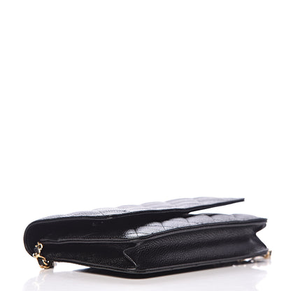 Chanel Caviar Quilted Wallet On Chain WOC Black 4 of 12