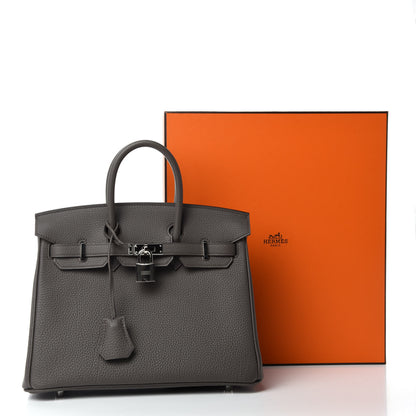 Hermes Togo Birkin 25 Etain 11 of 11