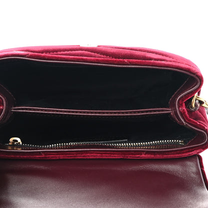 Saint Laurent Velvet Y Quilted Monogram Toy Loulou Crossbody Bag French Burgundy 5 of 10