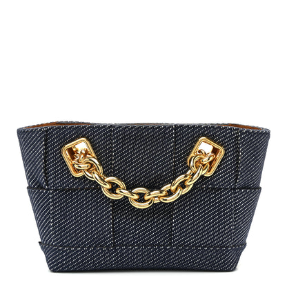 Bottega Veneta Denim Maxi Intrecciato High Frequency Chain Tote Indigo 1 of 11
