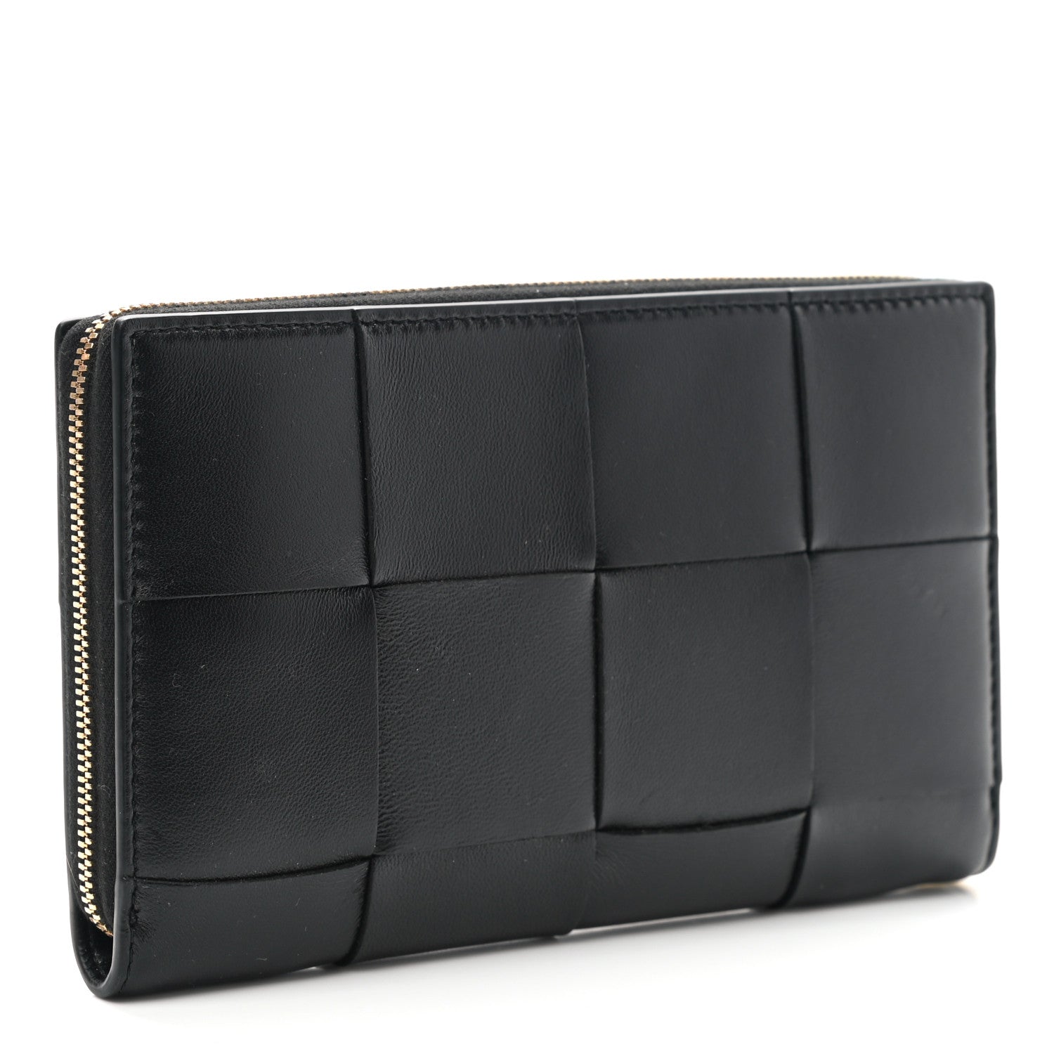 Bottega Veneta Nappa Maxi Intrecciato Zip Wallet Black 3 of 6
