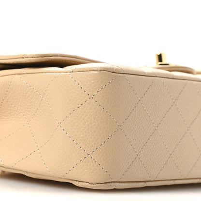 Chanel Caviar Quilted Medium Double Flap Beige 9 of 11