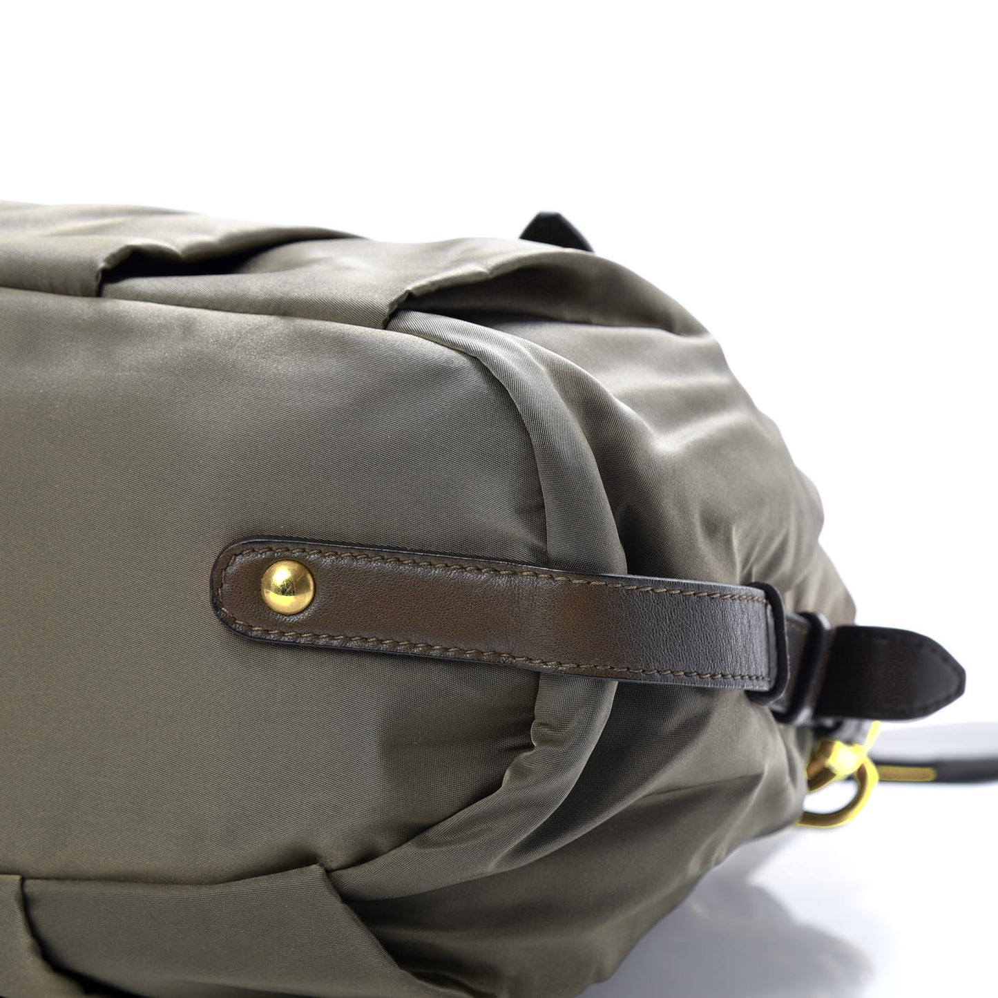 Tessuto Nylon Jacquard Logo Tote Fumo