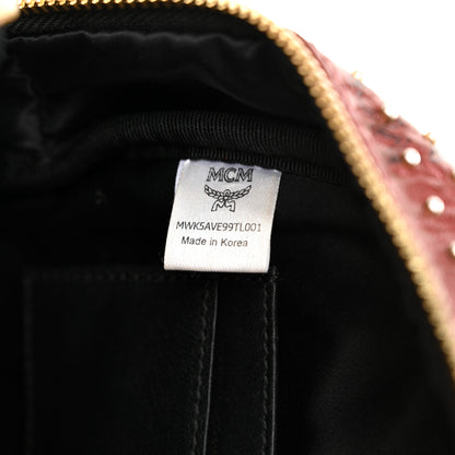 MCM Metallic Visetos Studded X-Mini Bebe Boo Backpack Scooter 6 of 10