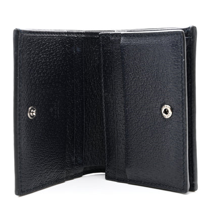 Gucci GG Supreme Monogram Textured Dollar Calfskin Web Ophidia Card Case Beige Blue 5 of 7