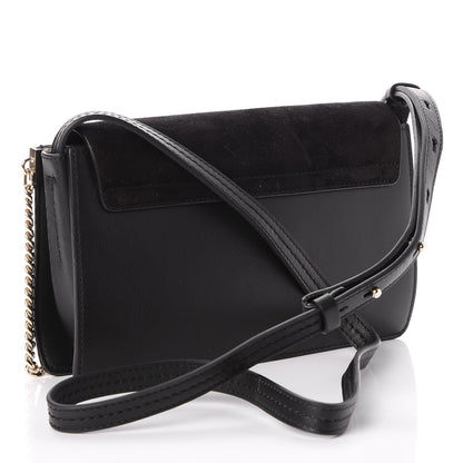 Chloe Suede Calfskin Small Faye Shoulder Bag Black 3 of 7