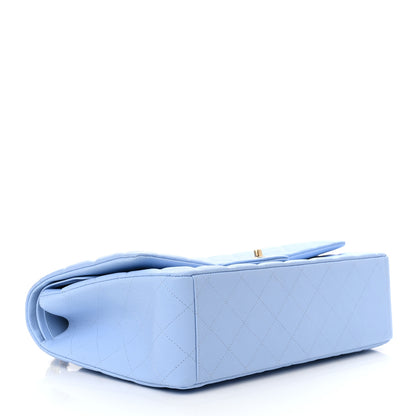 Chanel Caviar Quilted Maxi Double Flap Light Blue 4 of 11