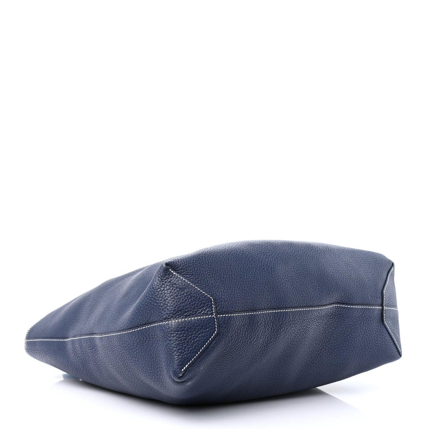 Taurillon Clemence Double Sens 36 Reversible Tote Bleu Sapphire Izmir