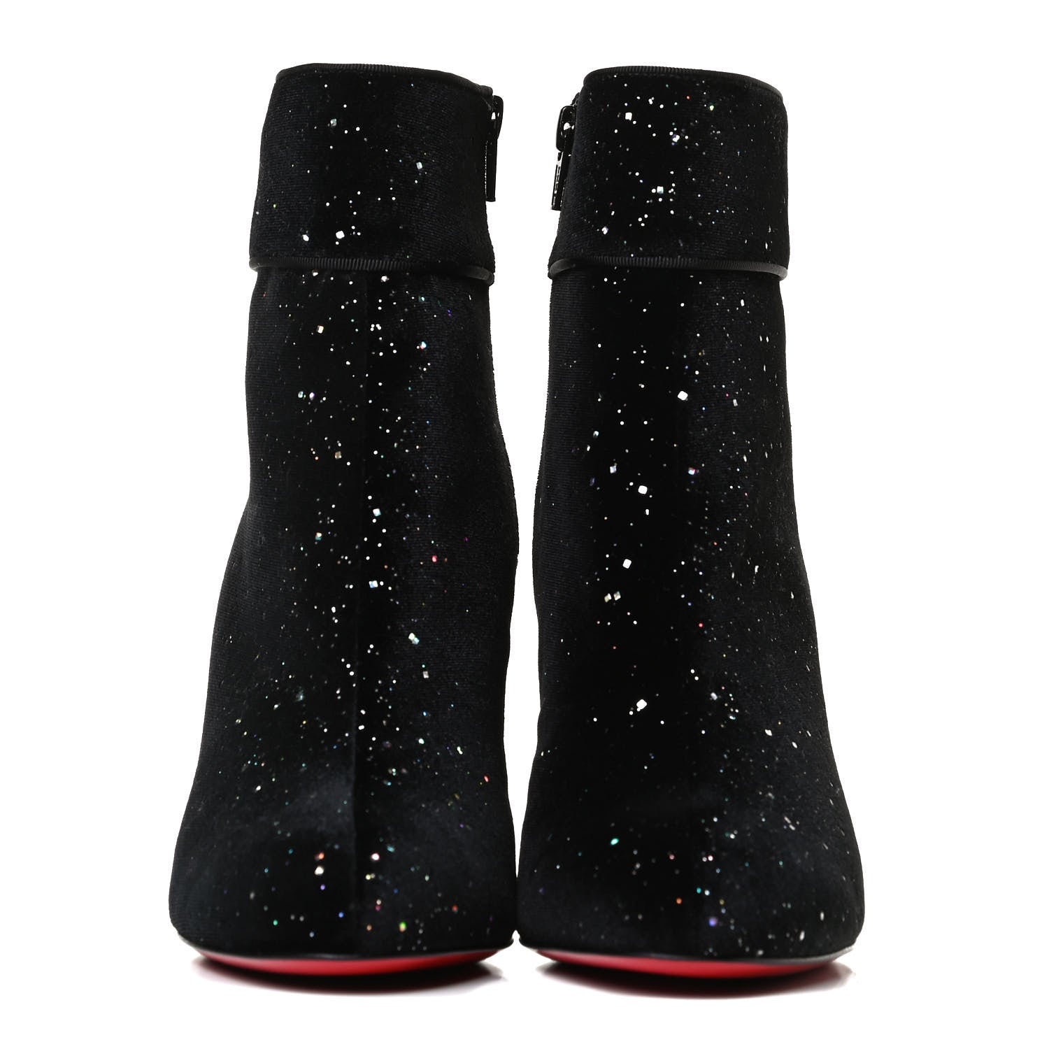 Christian Louboutin Velvet Galactica Moulamax 85 Booties 38.5 Black 2 of 11