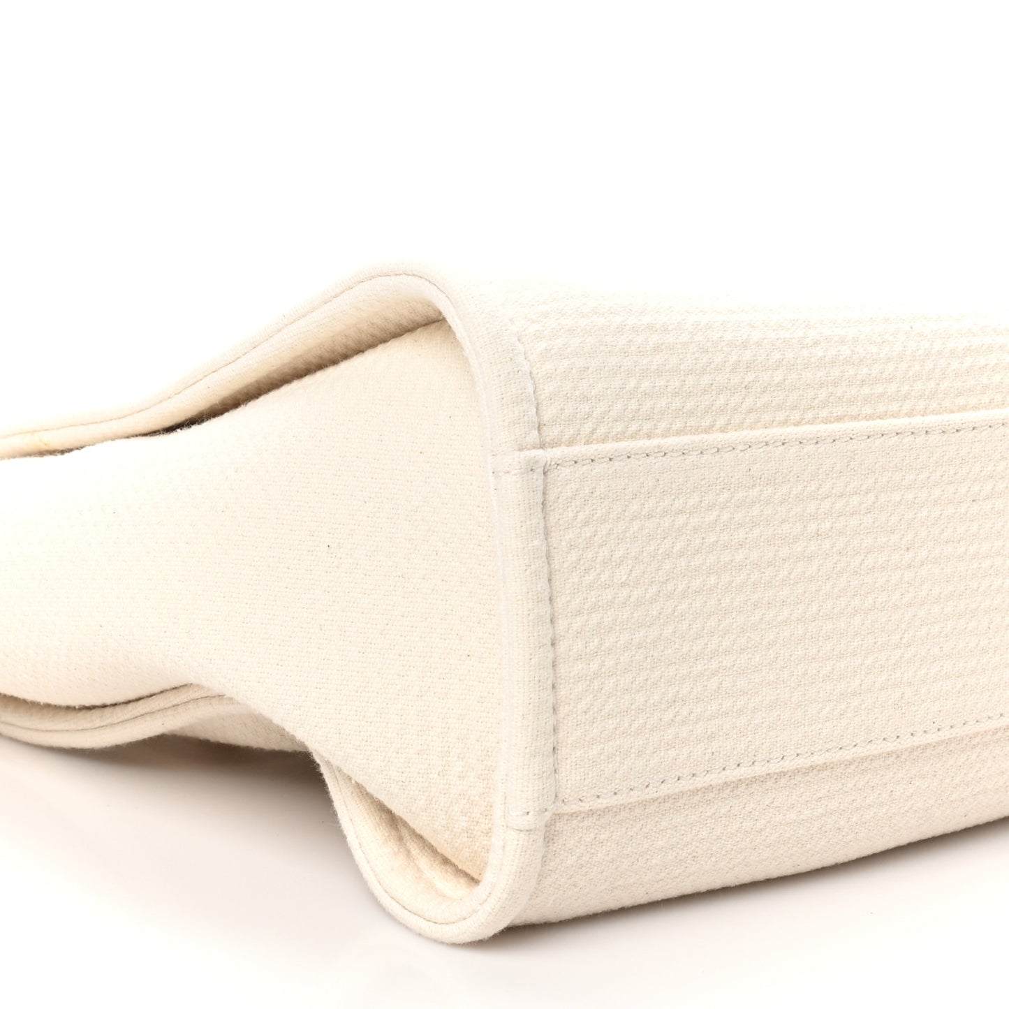 Mixed Fibers Small Deauville Tote White