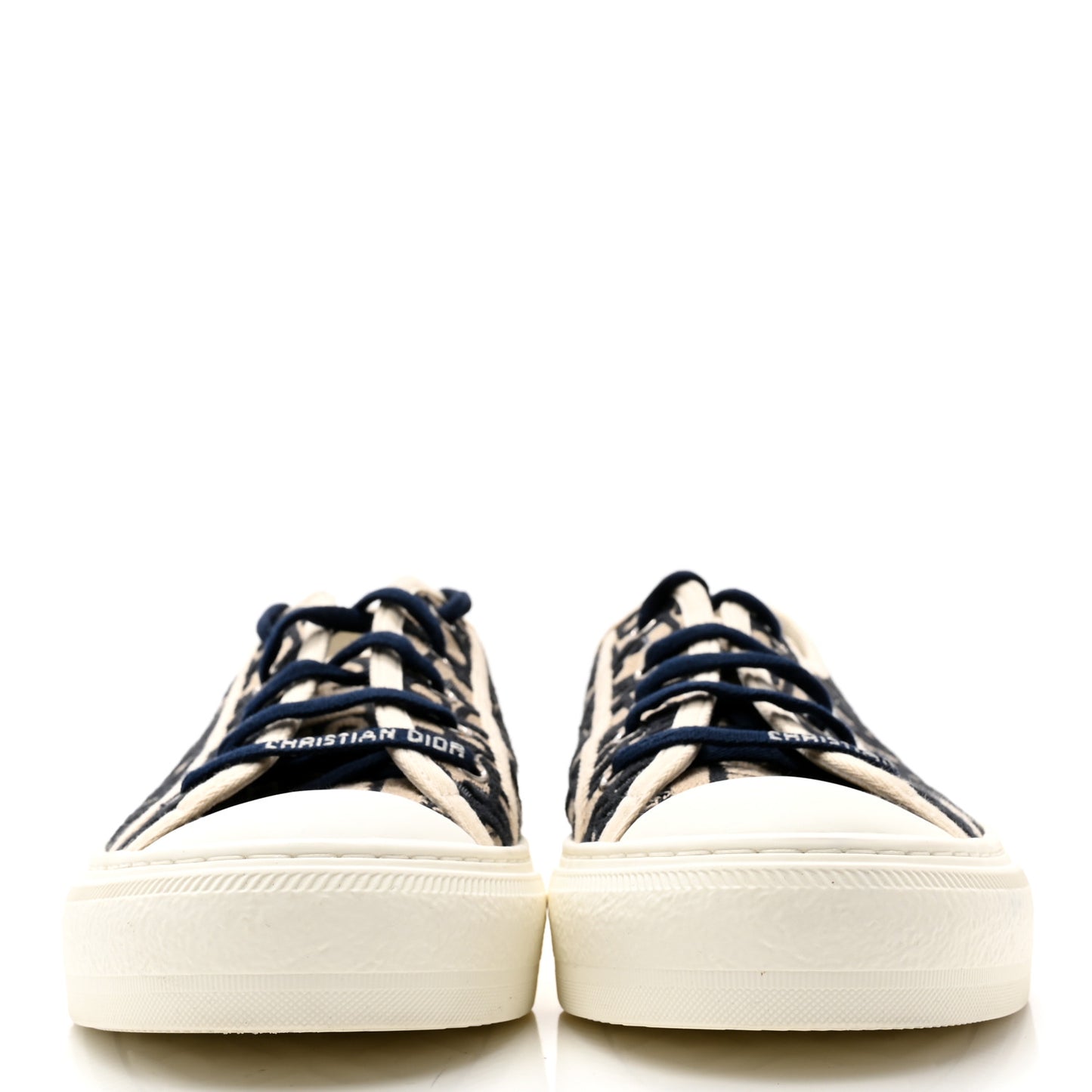 Canvas Oblique Walk'N'Dior Low Top Sneakers 41 Deep Blue