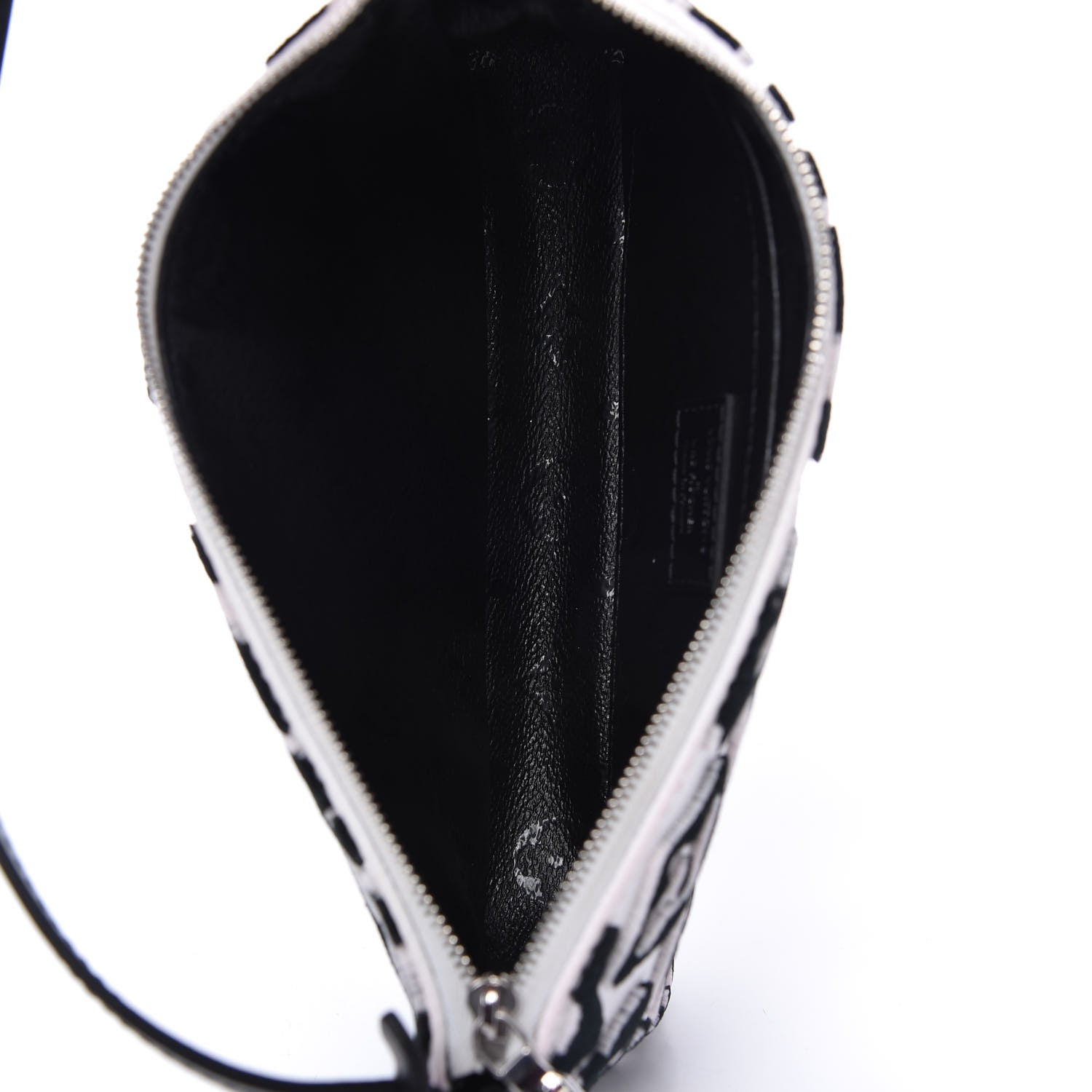 Louis Vuitton X UF Tufted Monogram Pochette Accessories White Black 5 of 12