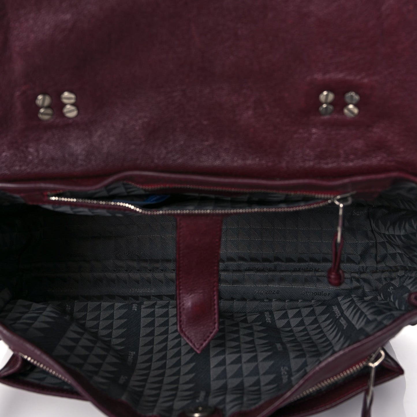 Lambskin PS1 Large Satchel Oxblood