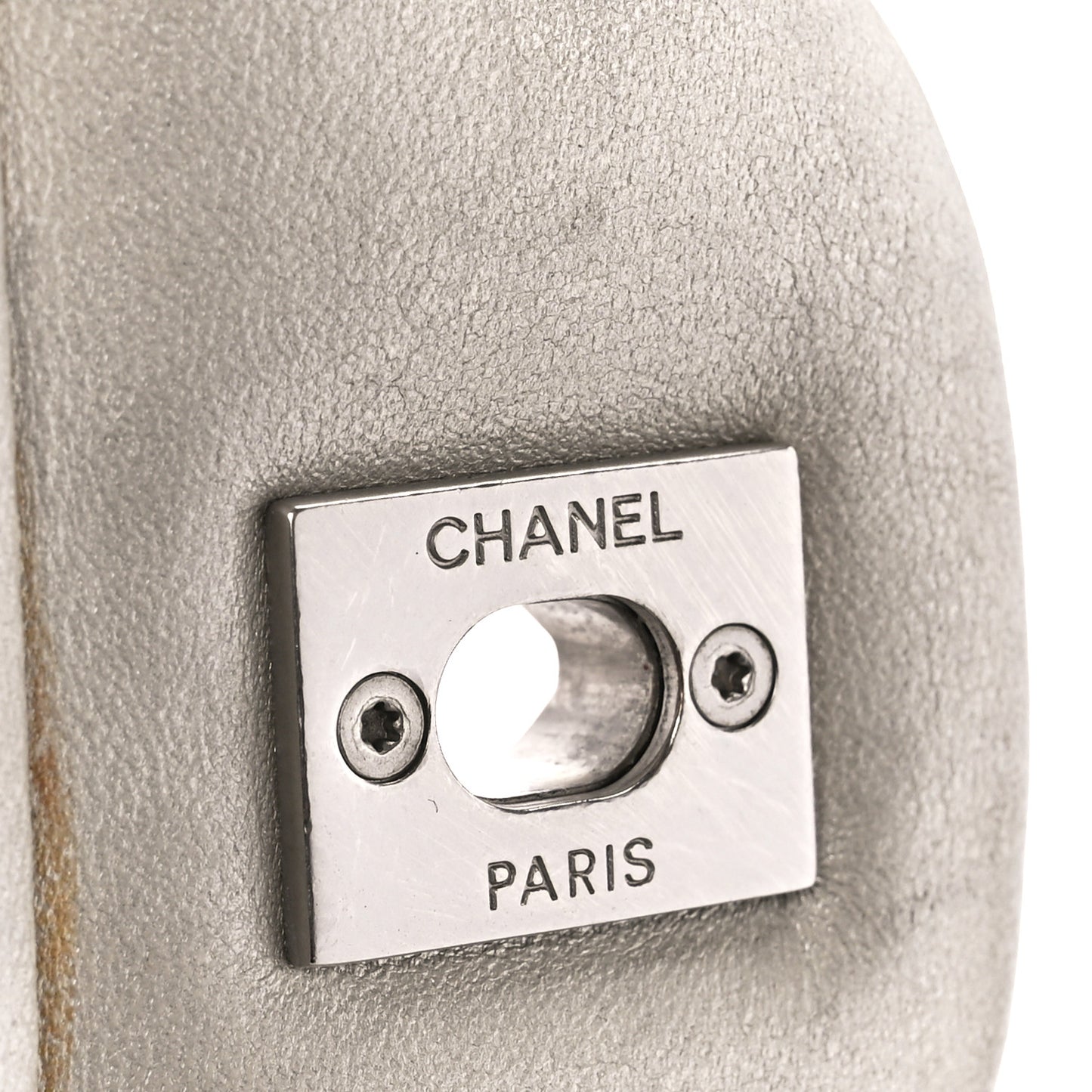 Metallic Lambskin Quilted Jumbo Single Flap Silver