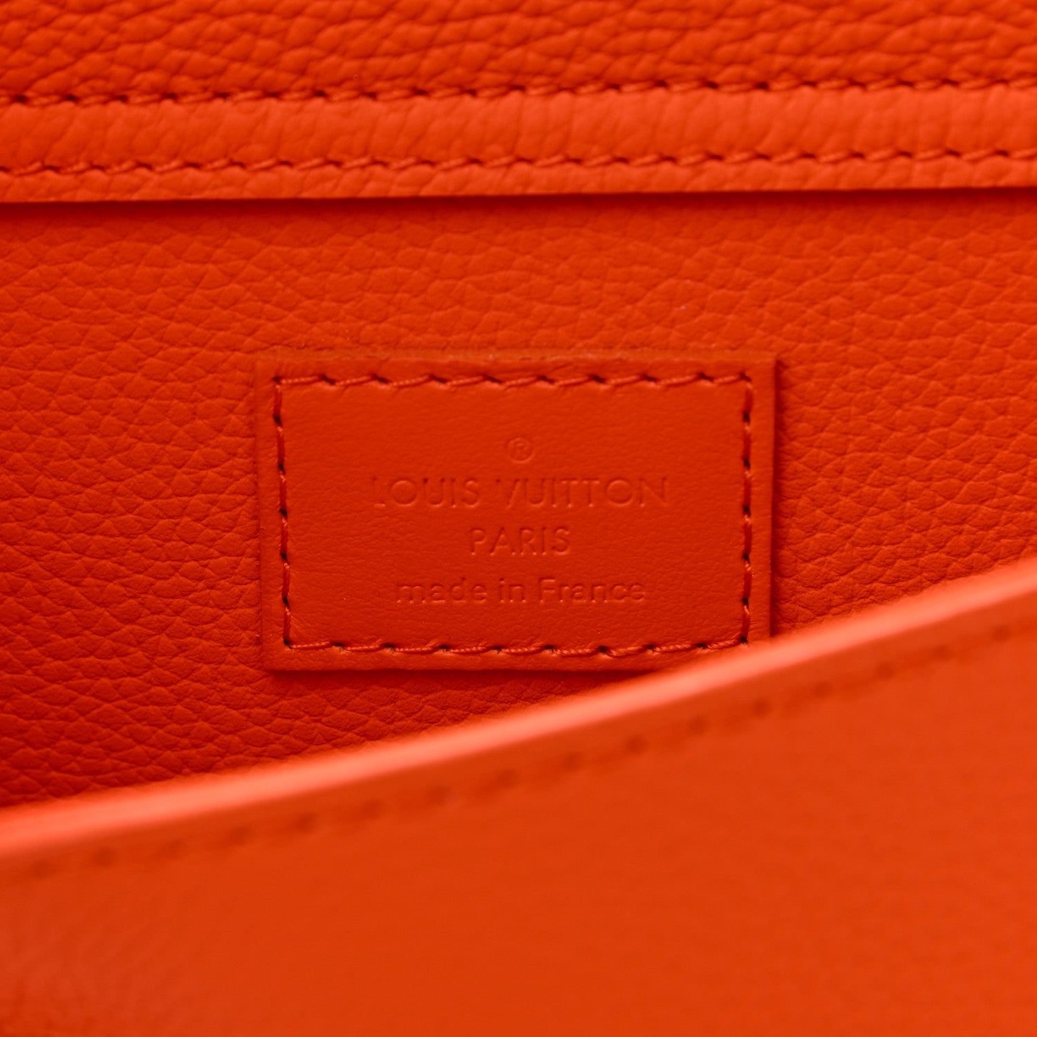 Louis Vuitton Grained Calfskin Aerogram New Sling Orange 7 of 10